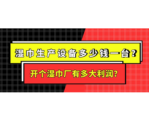 濕巾生產(chǎn)設(shè)備多少錢一臺？開個濕巾廠有多大利潤？