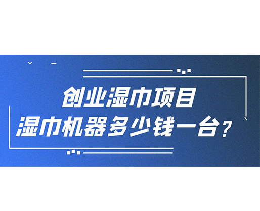 創業濕巾項目，濕巾機器多少錢一臺？