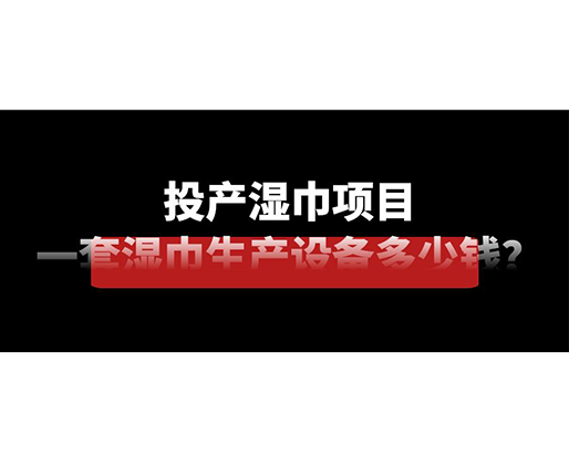 投產濕巾項目，一套濕巾生產設備多少錢？